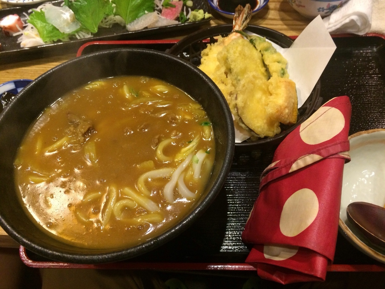うどん屋山善　天カレーうどん
