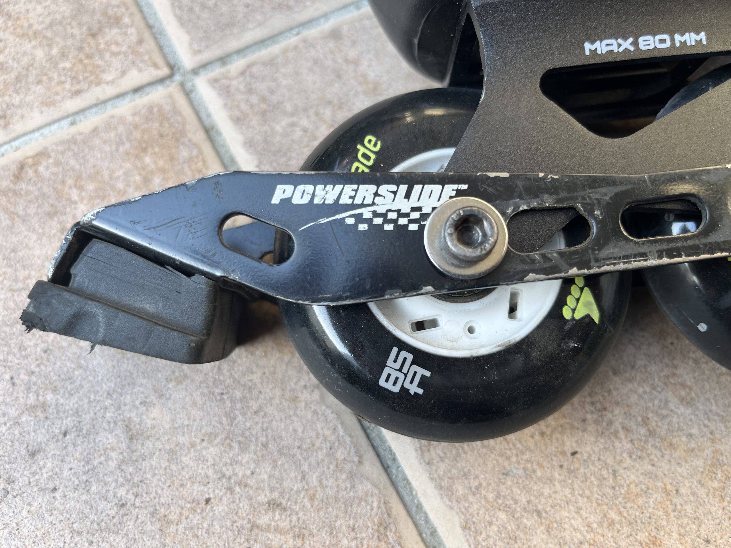 ローラーブレードPSブレーキ